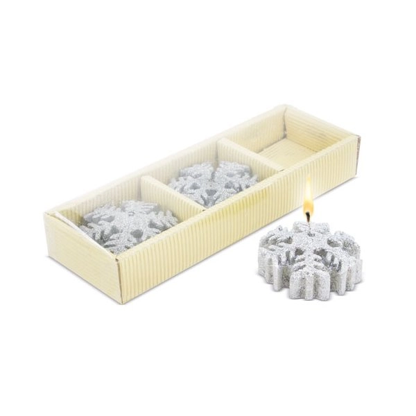 SET CANDELA FIOCCO DI NEVE FINLANDIA