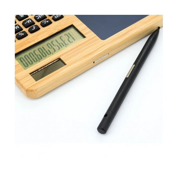 Immagine CALCOLATRICE IN BAMBU CON TABELLA AUTOMATICA 