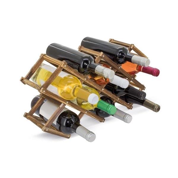 Immagine PORTABOTTIGLIE IN LEGNO DA 10 BOTTIGLIE 