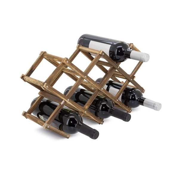 Immagine PORTABOTTIGLIE IN LEGNO DA 10 BOTTIGLIE 