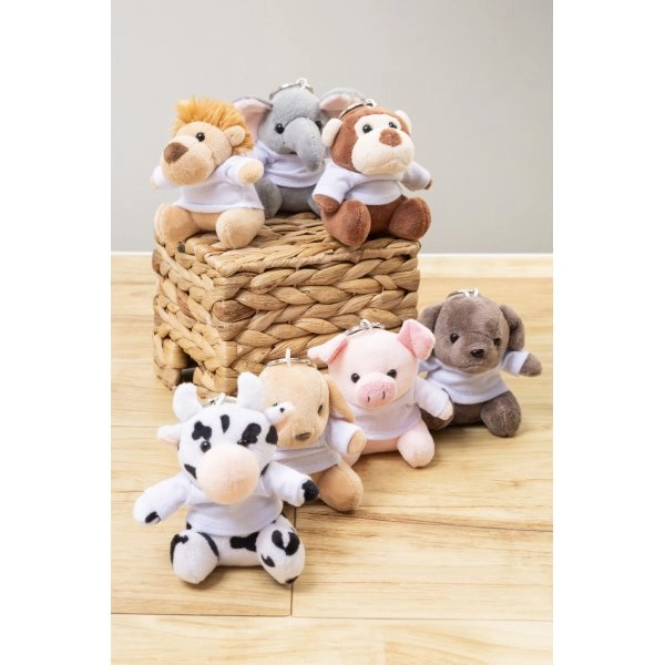 Immagine CowFob Portachiavi con mucca in peluche