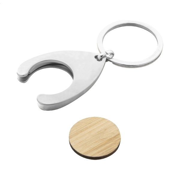 Immagine Zoinc Portachiavi con gettone per carrello 