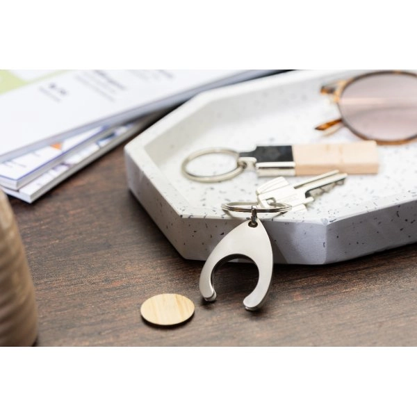 Immagine Zoinc Portachiavi con gettone per carrello 