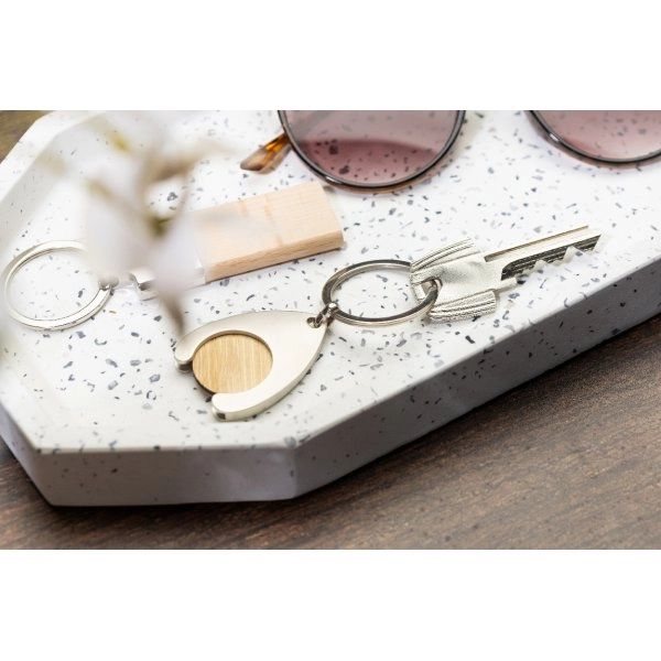 Immagine Zoinc Portachiavi con gettone per carrello 