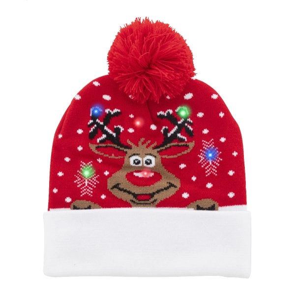 Norrsken Cappello invernale a LED natalizio, renna