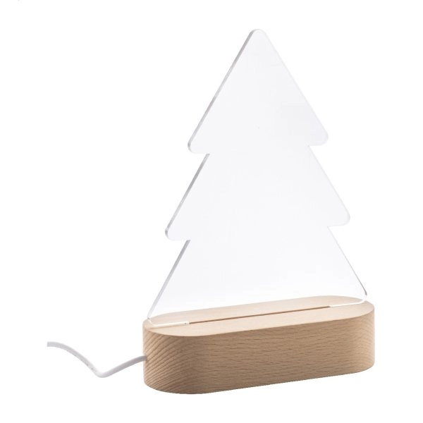 Woodify Xmas Trofeo albero natalizio con luce LED