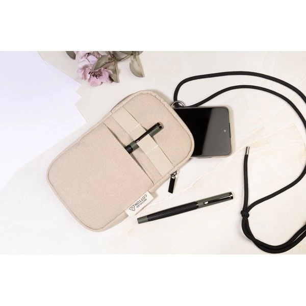 Immagine CanvaFon borsa portacellulare a tracolla in canvas riciclato