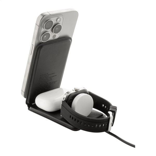 Immagine LuxCharge Stand Caricatore wireless in RPU con supporto per cellulare