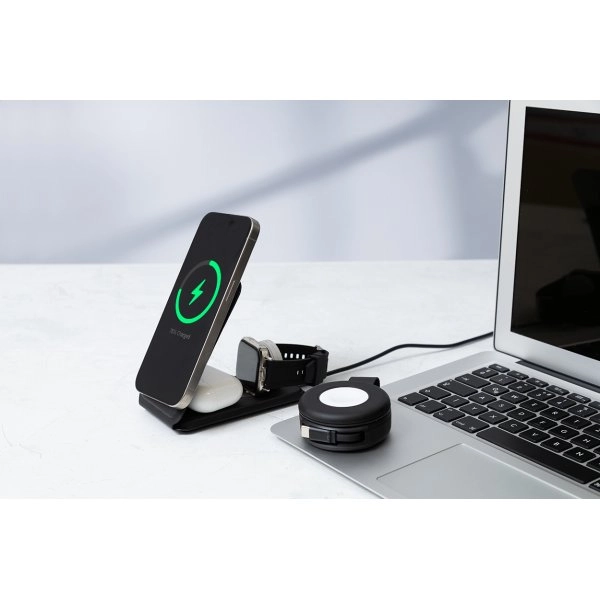 Immagine LuxCharge Stand Caricatore wireless in RPU con supporto per cellulare