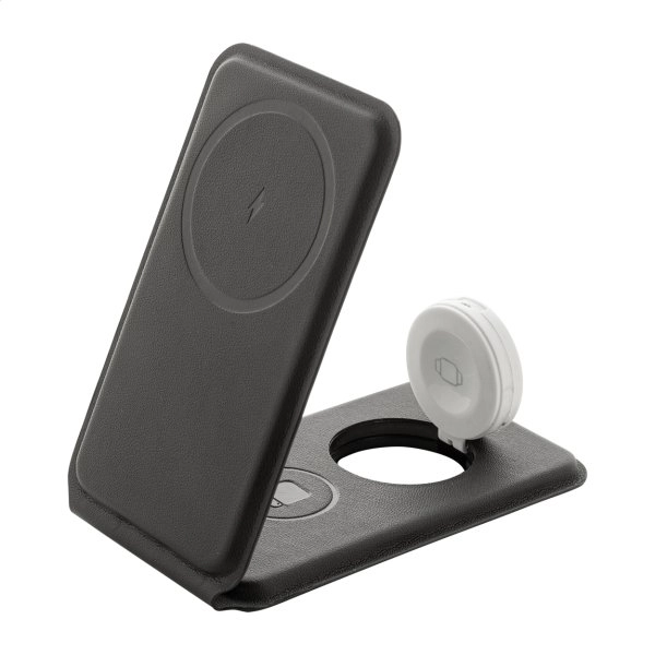 Immagine LuxCharge Stand Caricatore wireless in RPU con supporto per cellulare