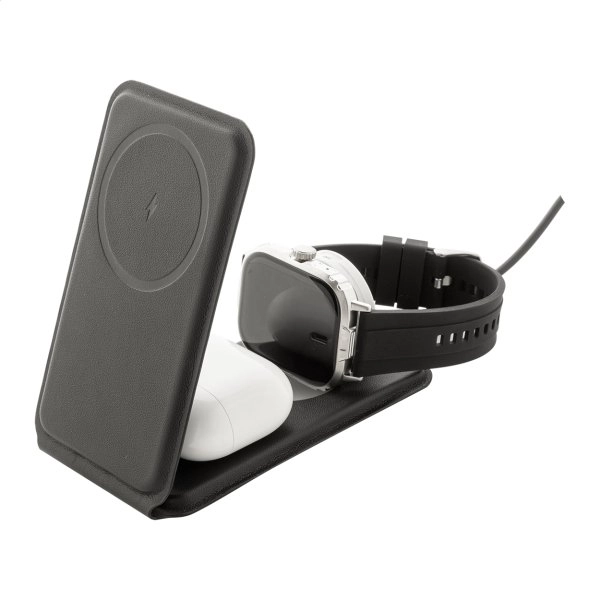 Immagine LuxCharge Stand Caricatore wireless in RPU con supporto per cellulare