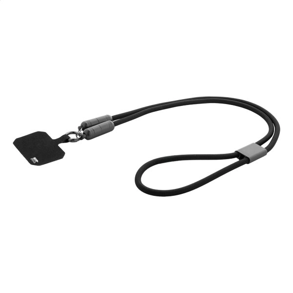 Immagine Fastly Lanyard in RPET con cavo di ricarica da 60W