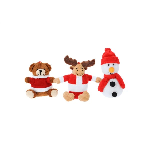 Immagine Velin Portachiavi natalizio di peluche, pupazzo di neve