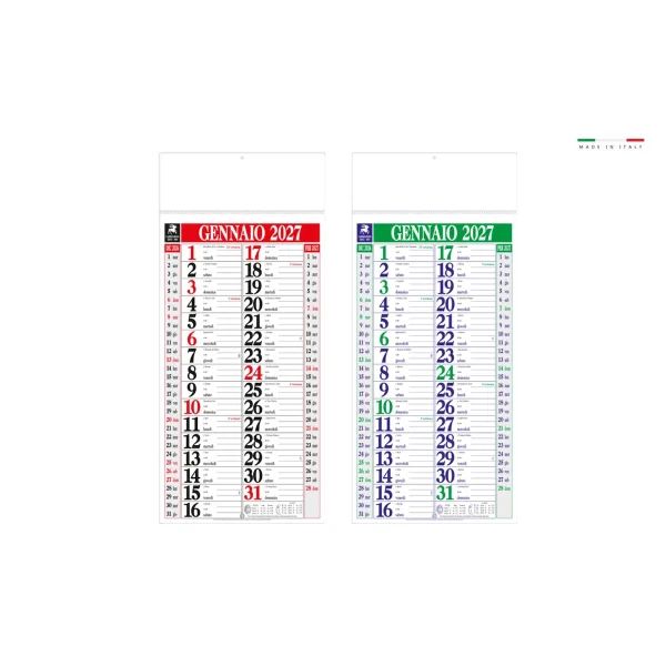 Immagine CALENDARIO OLANDESE MAXI 33x70 12 FOGLI