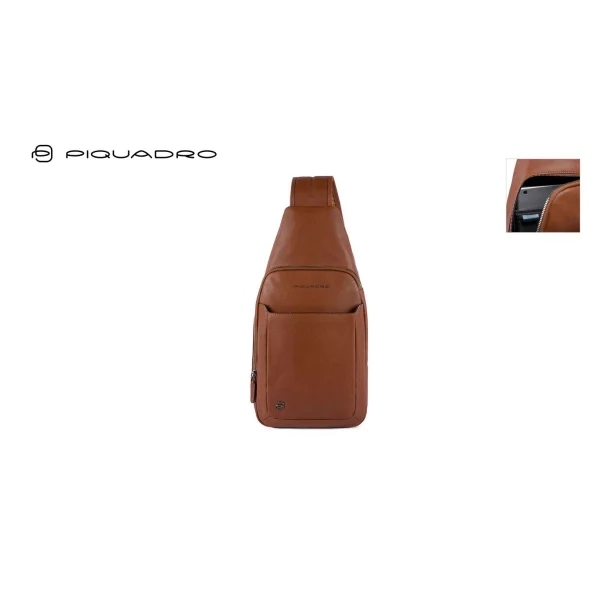 ZAINO MONOSPALLA PORTA IPAD IN PELLE PIQUADRO
