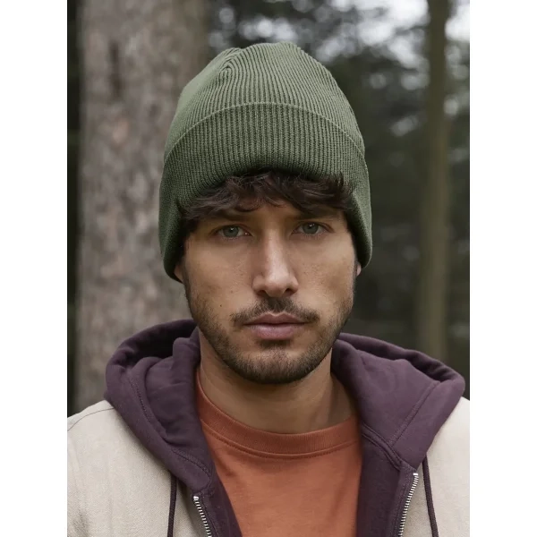 Immagine Berretto con risvolto in cotone organico