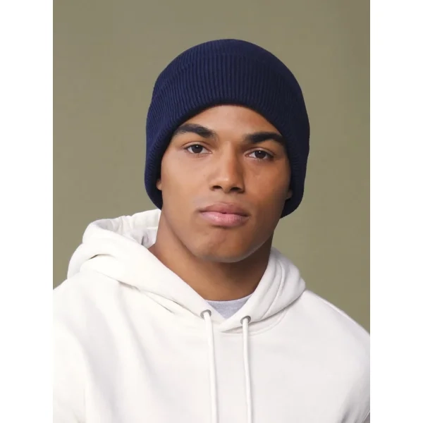 Immagine Berretto con risvolto in cotone organico