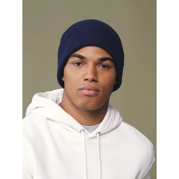 Immagine Berretto con risvolto in cotone organico