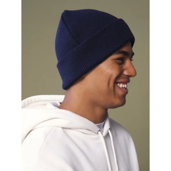 Immagine Berretto con risvolto in cotone organico