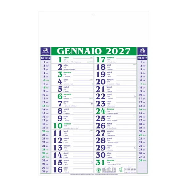 B102 - Calendario Olandese Medio