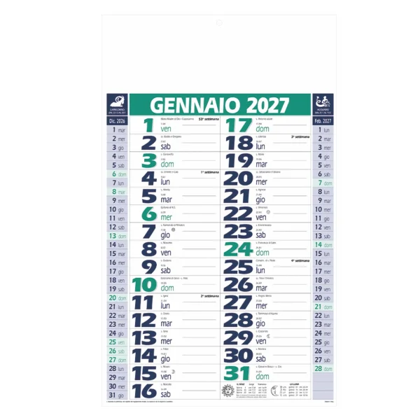 Immagine B055 - CALENDARIO OLANDESE