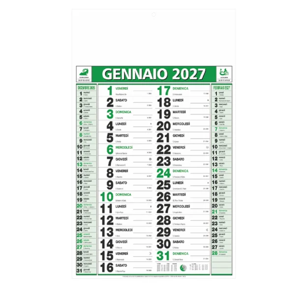 Immagine B050 - CALENDARIO OLANDESE