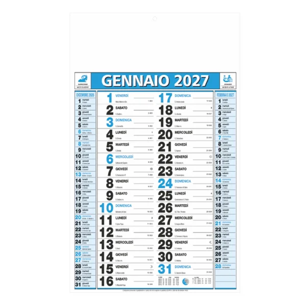Immagine B050 - CALENDARIO OLANDESE