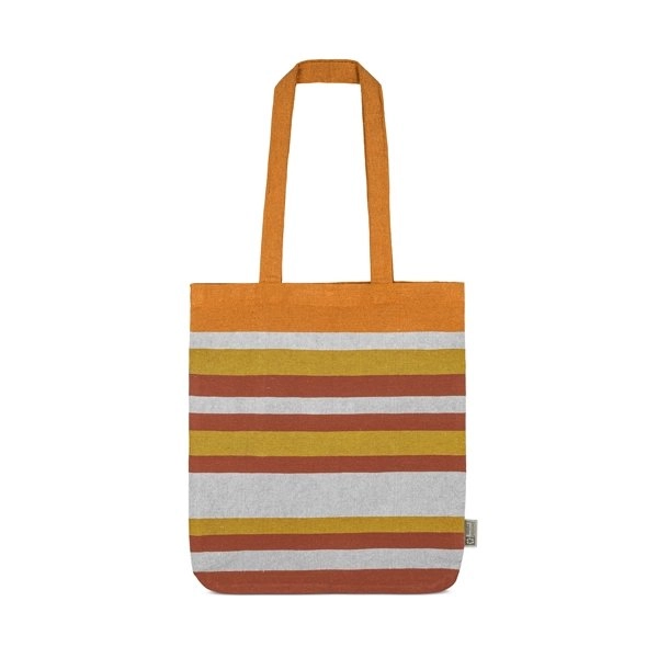 Immagine BORSA A RIGHE IN COTONE RICICLATO 