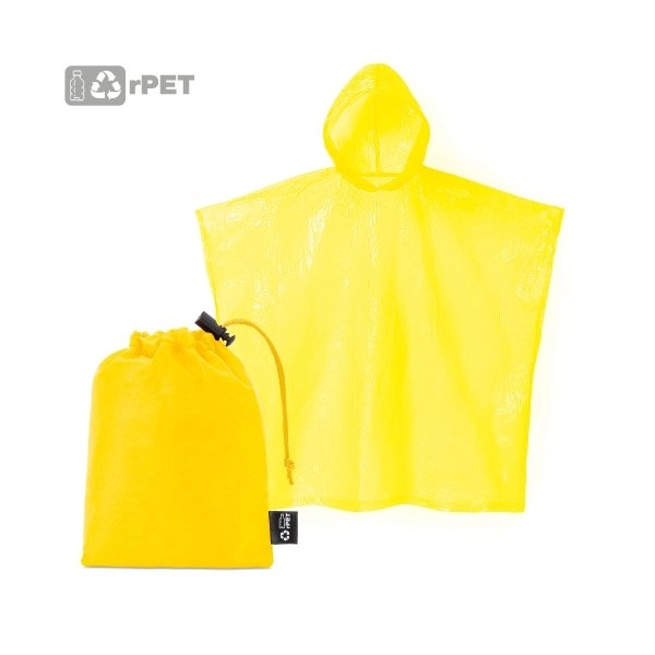 PONCHO CON BORSA RPET 