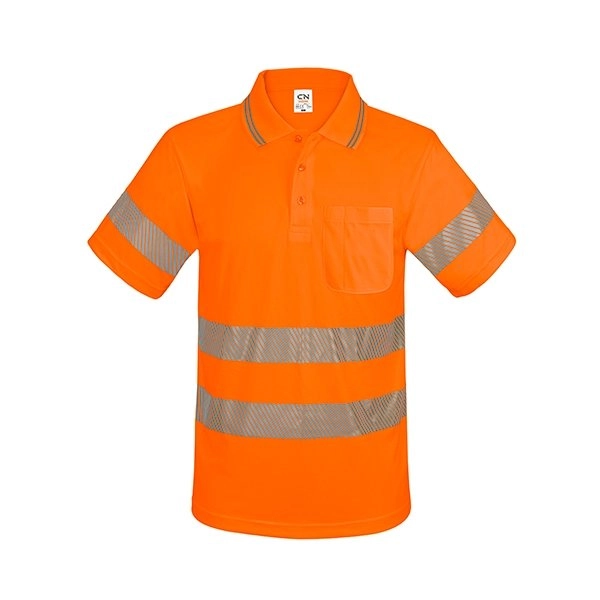 Immagine POLO CON TASCHINO E BANDE ELASTICHE RIFLETTENTI “QVO”