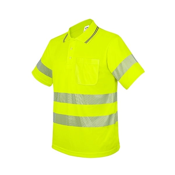 Immagine POLO CON TASCHINO E BANDE ELASTICHE RIFLETTENTI “QVO”