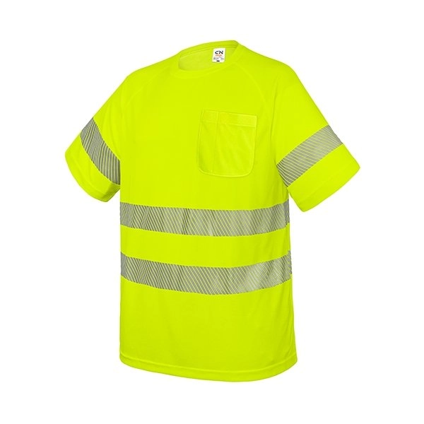 T-SHIRT CON TASCHINO E BANDE RIFLETTENTI ELASTICHE “ELAST”