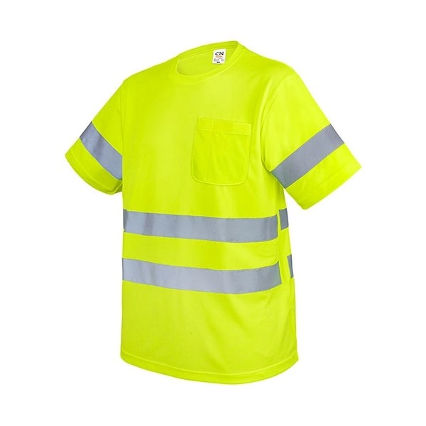 T-SHIRT CON TASCHINO E BANDE RIFLETTENTI 