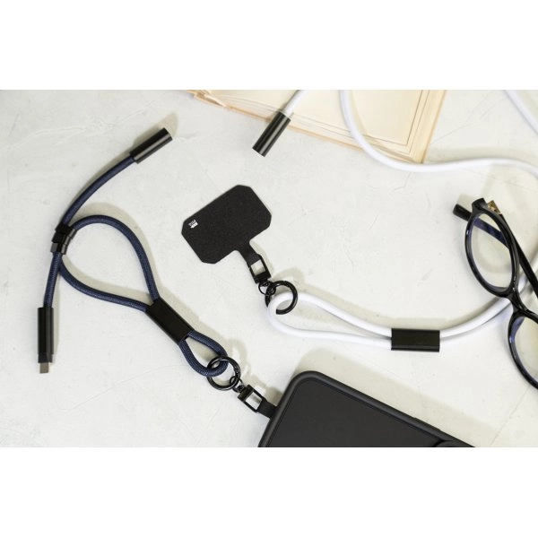 Immagine CuffCharge Cavo da 60 W con braccialetto portacellulare in RPET