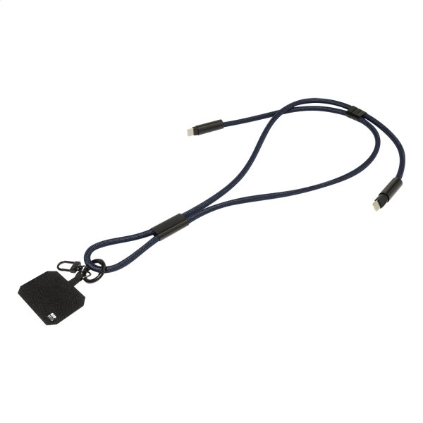 Immagine HolCharge Cavo da 60 W con lanyard portacellulare in RPET