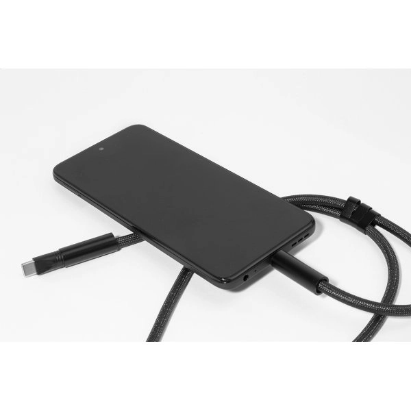 Immagine HolCharge Cavo da 60 W con lanyard portacellulare in RPET