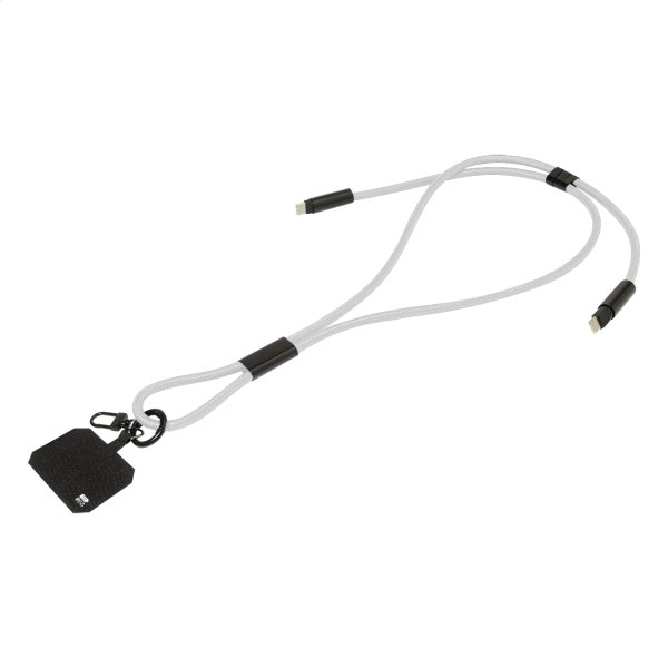 Immagine HolCharge Cavo da 60 W con lanyard portacellulare in RPET