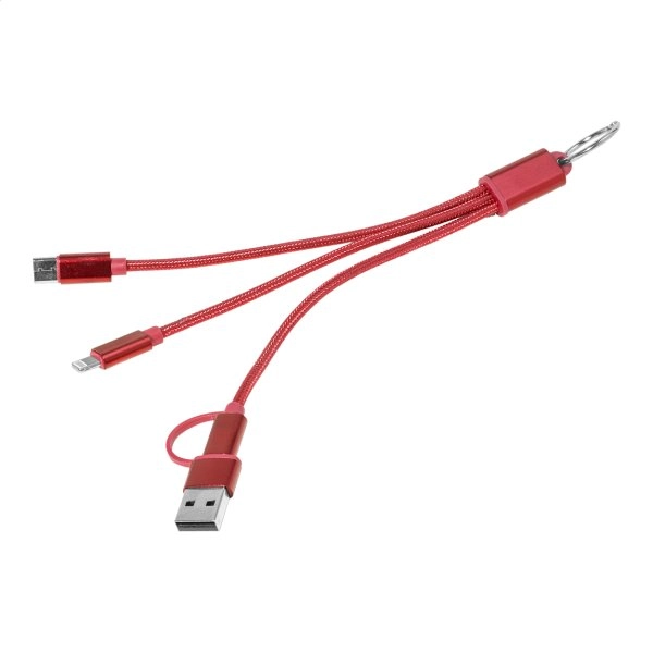 Immagine Rafob portachiavi con cavo di ricarica USB
