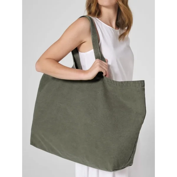 Immagine Borsa tote oversize tinta in capo