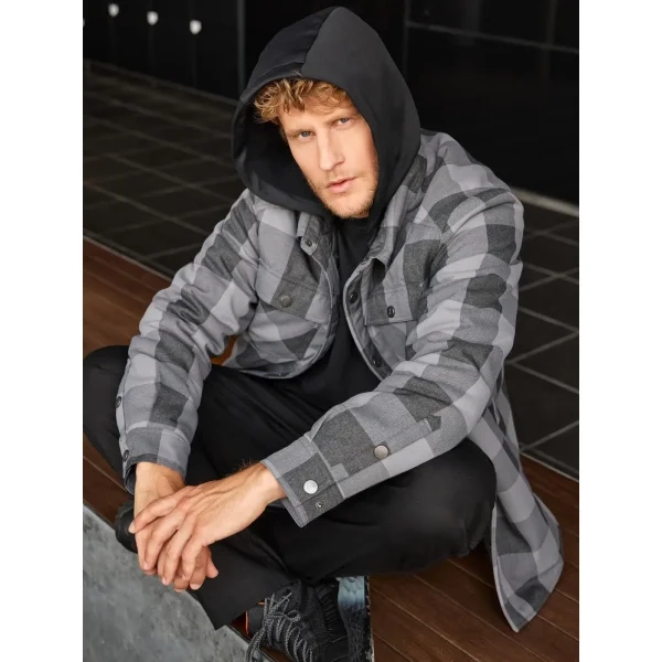 Immagine Workwear Check Shirt Jacket