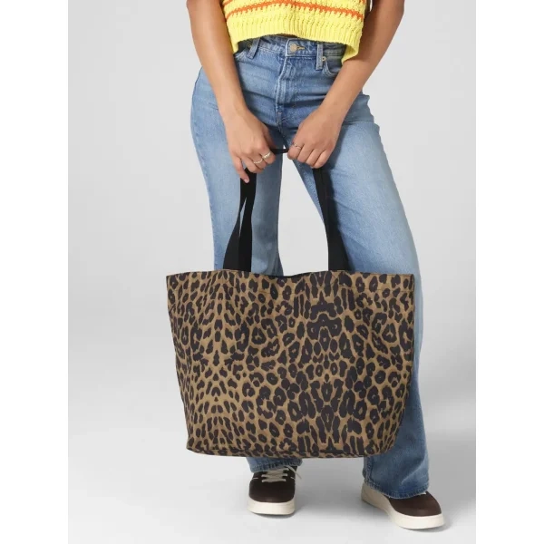 Immagine Leopard Print Carryall Tote Bag