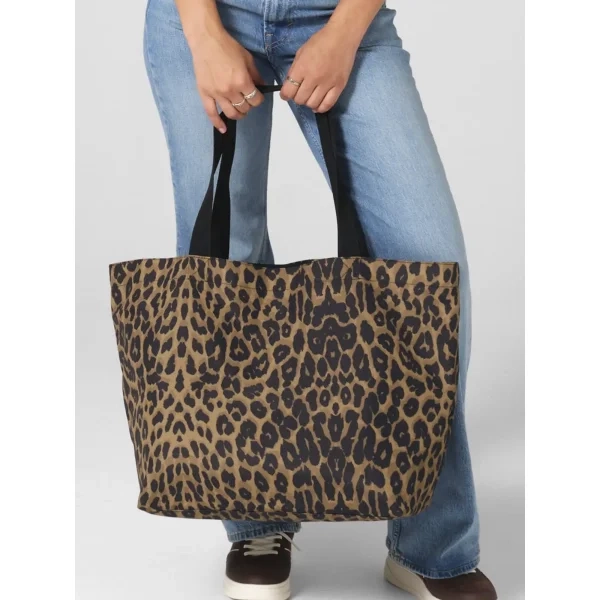 Immagine Leopard Print Carryall Tote Bag