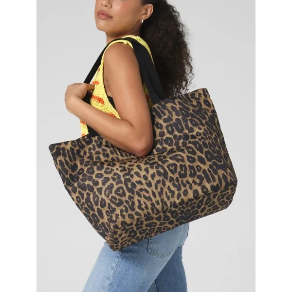 Immagine Leopard Print Carryall Tote Bag
