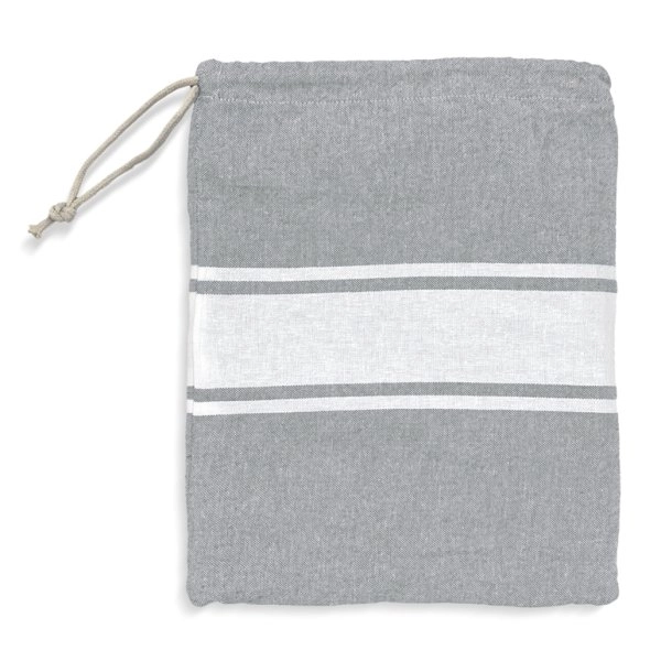 1106 Telo Mare In Cotone Richiudibile Con Sacca