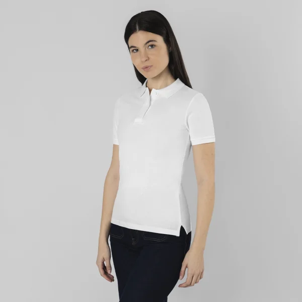 Polo Donna a maniche corte 180 g/m2 - Bianco Charles