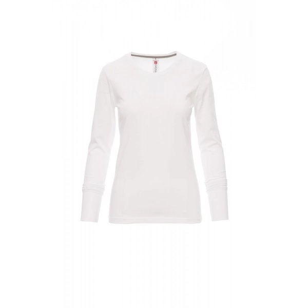 T-shirt girocollo manica lunga sfiancata da donna - PINETA LADY