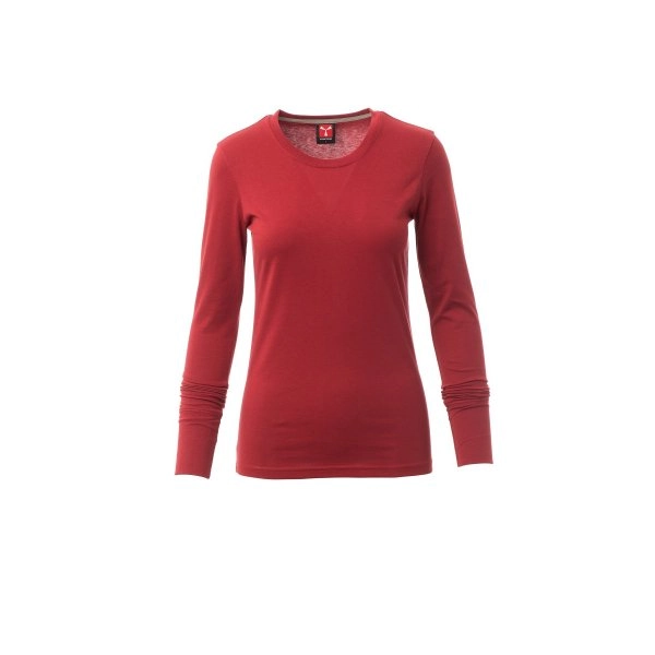 Immagine T-shirt girocollo manica lunga sfiancata da donna - PINETA LADY