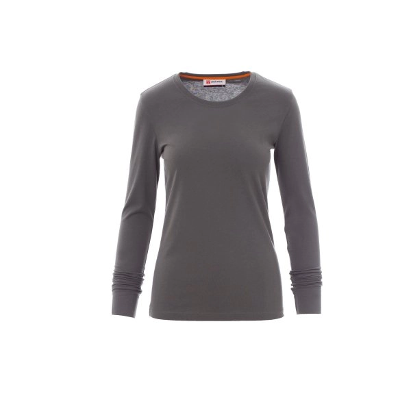 Immagine T-shirt girocollo manica lunga sfiancata da donna - PINETA LADY