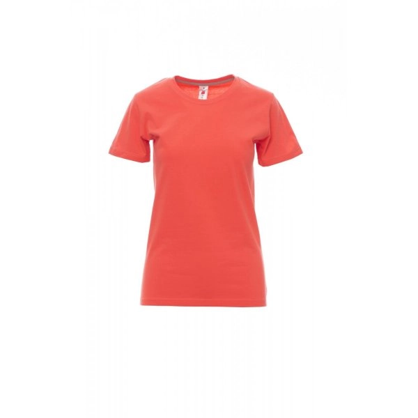 Immagine T-shirt girocollo manica corta sfiancata da donna - SUNSET LADY