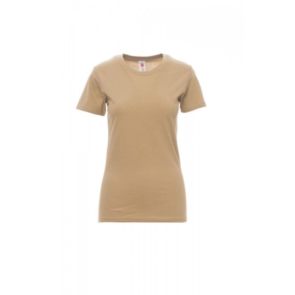 Immagine T-shirt girocollo manica corta sfiancata da donna - SUNSET LADY